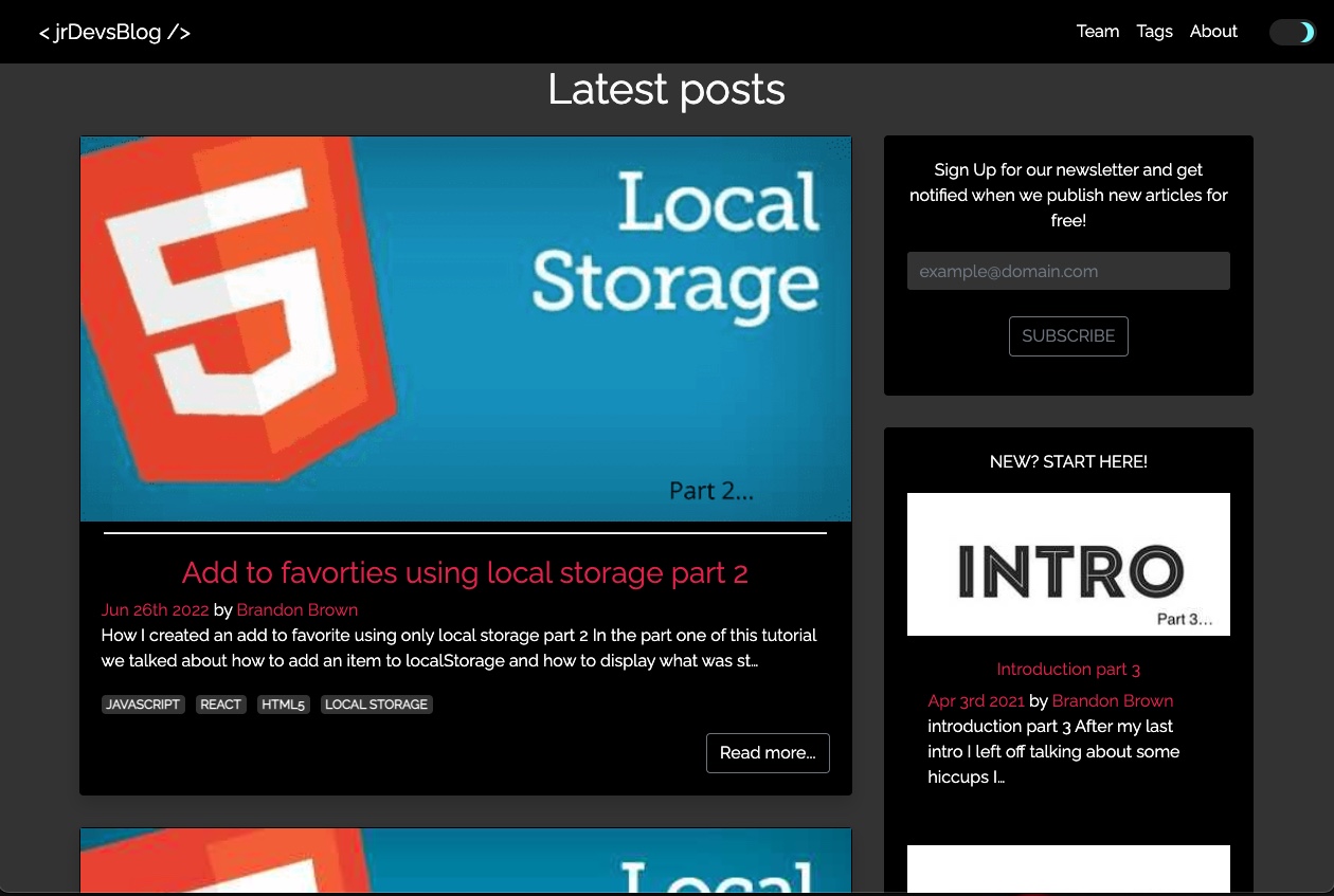 Website poster